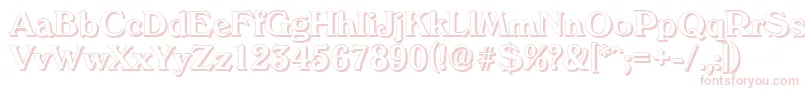VeronashadowMediumRegular Font – Pink Fonts on White Background