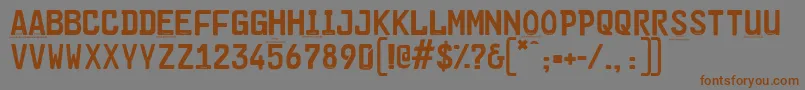 Cargoplaindemo Font – Brown Fonts on Gray Background