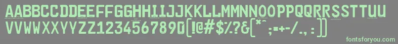 Cargoplaindemo Font – Green Fonts on Gray Background