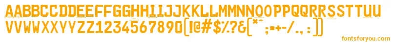 Шрифт Cargoplaindemo – оранжевые шрифты