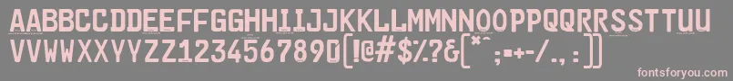 Cargoplaindemo Font – Pink Fonts on Gray Background