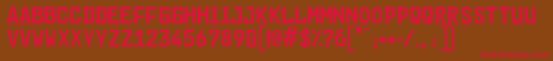 Cargoplaindemo Font – Red Fonts on Brown Background
