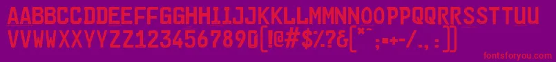 Cargoplaindemo Font – Red Fonts on Purple Background