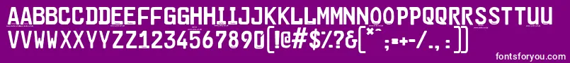 Cargoplaindemo Font – White Fonts on Purple Background