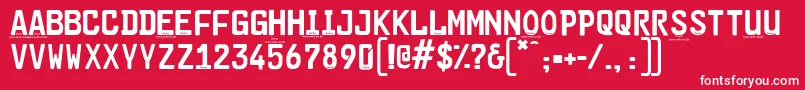 Cargoplaindemo Font – White Fonts on Red Background