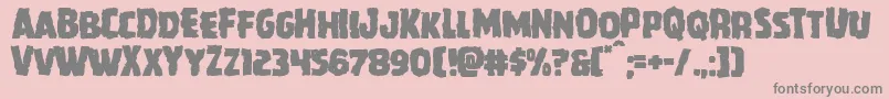 Howlinmadmangle Font – Gray Fonts on Pink Background