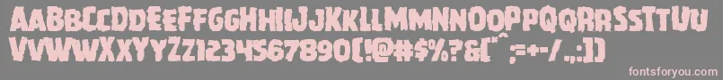 Howlinmadmangle Font – Pink Fonts on Gray Background