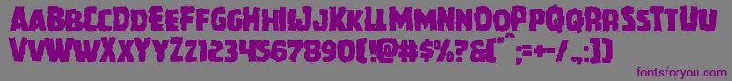 Howlinmadmangle Font – Purple Fonts on Gray Background