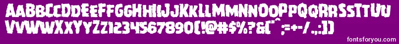 Howlinmadmangle Font – White Fonts on Purple Background