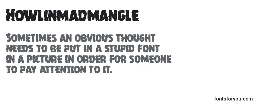 Howlinmadmangle Font