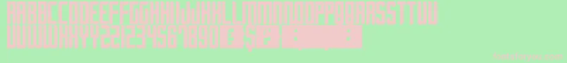 SoccerJersey Font – Pink Fonts on Green Background