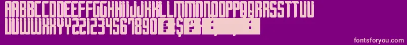 SoccerJersey Font – Pink Fonts on Purple Background