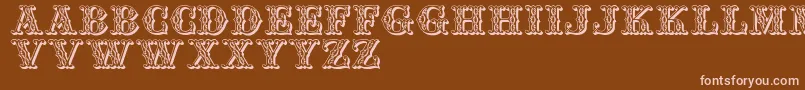 Jfsummerfair Font – Pink Fonts on Brown Background
