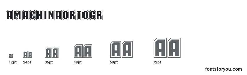 AMachinaortogr Font Sizes