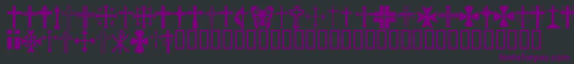 Chric Font – Purple Fonts on Black Background