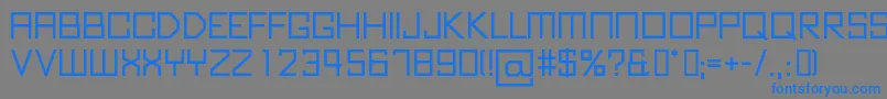 KubusBold Font – Blue Fonts on Gray Background