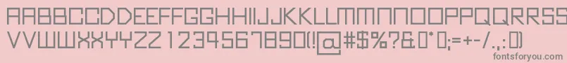 KubusBold Font – Gray Fonts on Pink Background