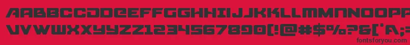 fuente Aircruiserlight – Fuentes Negras Sobre Fondo Rojo