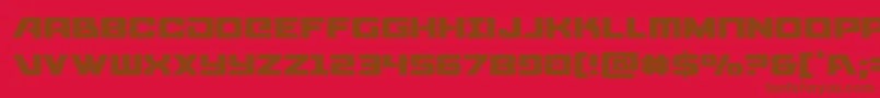 Aircruiserlight-fontti – ruskeat fontit punaisella taustalla