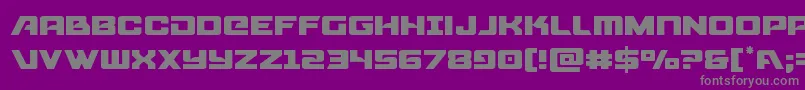 Aircruiserlight Font – Gray Fonts on Purple Background