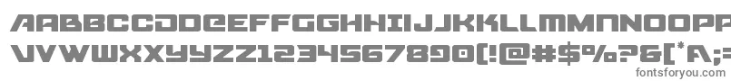 Aircruiserlight-fontti – harmaat kirjasimet valkoisella taustalla