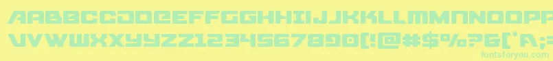 Aircruiserlight Font – Green Fonts on Yellow Background