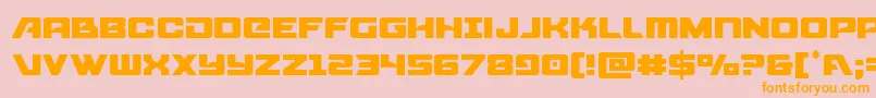 Шрифт Aircruiserlight – оранжевые шрифты на розовом фоне