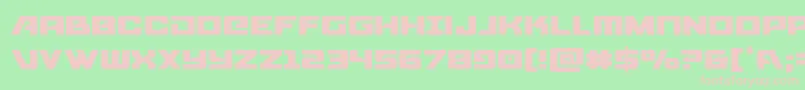 Aircruiserlight Font – Pink Fonts on Green Background