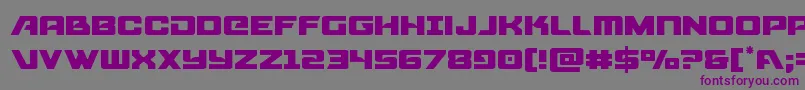 Aircruiserlight Font – Purple Fonts on Gray Background