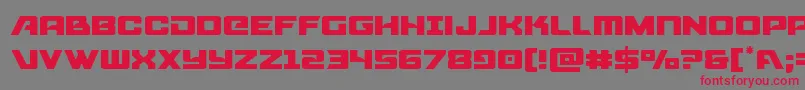 Шрифт Aircruiserlight – красные шрифты на сером фоне