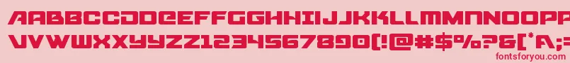 Aircruiserlight Font – Red Fonts on Pink Background