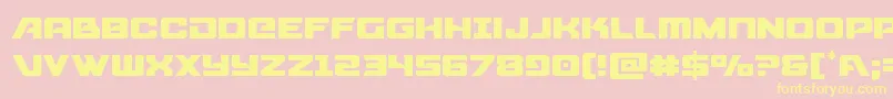 Aircruiserlight Font – Yellow Fonts on Pink Background