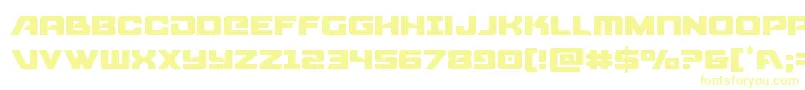 Aircruiserlight-Schriftart – Gelbe Schriften