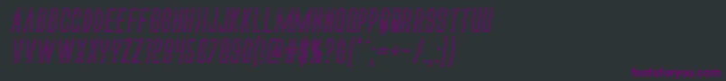 Alienleagueii3Dital Font – Purple Fonts on Black Background