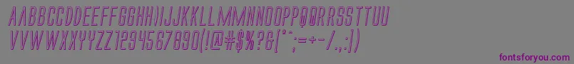 Alienleagueii3Dital Font – Purple Fonts on Gray Background
