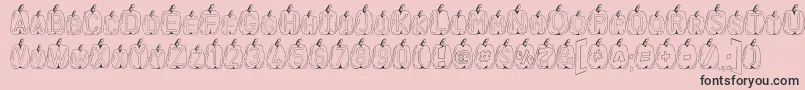 BallsFont Font – Black Fonts on Pink Background