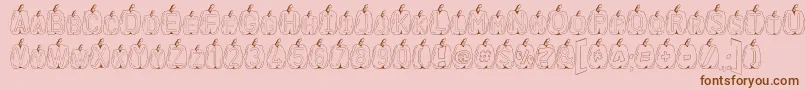 BallsFont Font – Brown Fonts on Pink Background