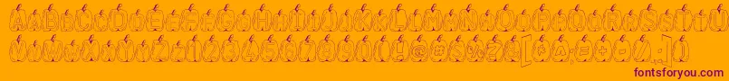 BallsFont Font – Purple Fonts on Orange Background