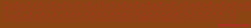 BallsFont Font – Red Fonts on Brown Background