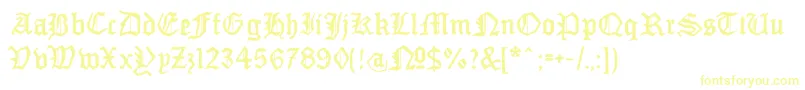 MonamourfrakturBroken Font – Yellow Fonts