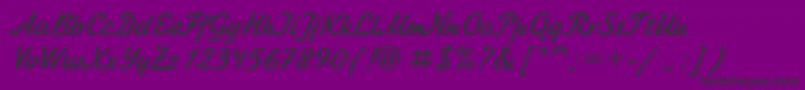 Laskoner Font – Black Fonts on Purple Background