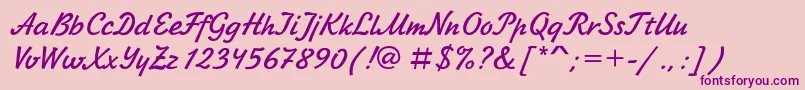 More about Laskoner Font Laskoner Font – Purple Fonts on Pink Background
