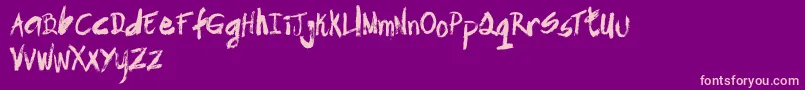 SkydomegloryDemo Font – Pink Fonts on Purple Background