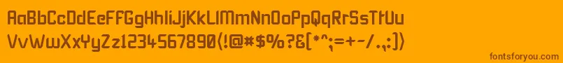 Karisma Font – Brown Fonts on Orange Background