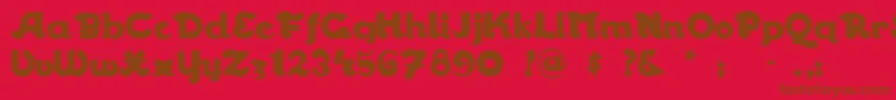 More about Walrusgumbo Font Walrusgumbo Font – Brown Fonts on Red Background