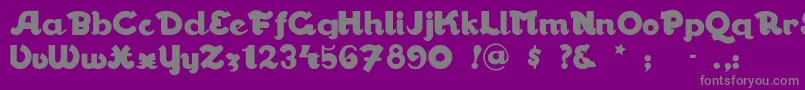 Walrusgumbo Font – Gray Fonts on Purple Background