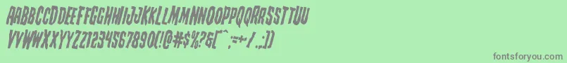 Creepycrawlersrotate Font – Gray Fonts on Green Background