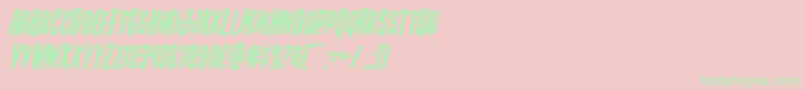 Creepycrawlersrotate Font – Green Fonts on Pink Background