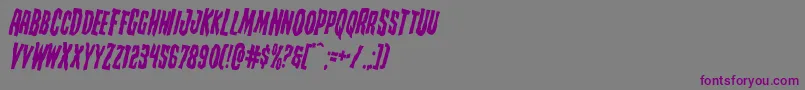 Creepycrawlersrotate Font – Purple Fonts on Gray Background