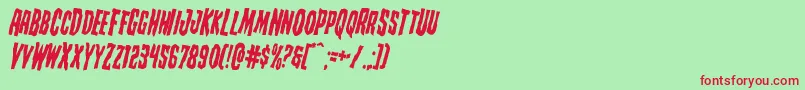 Creepycrawlersrotate Font – Red Fonts on Green Background